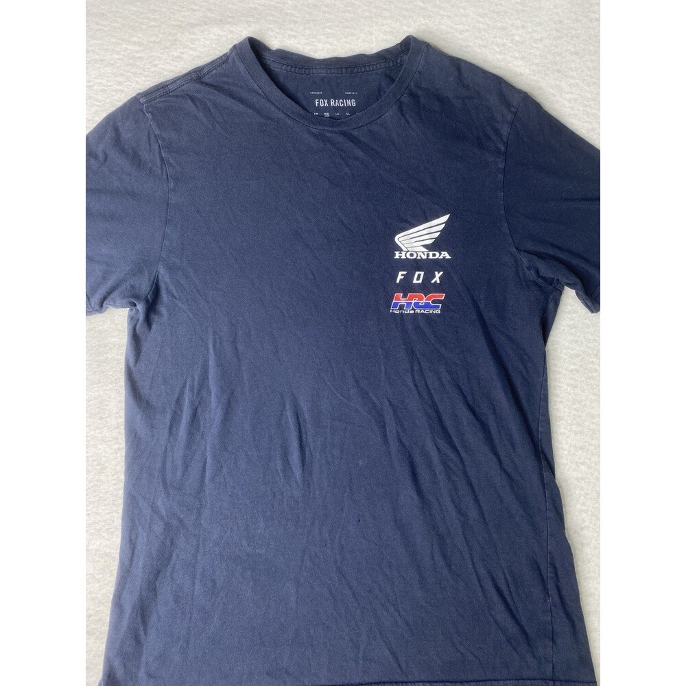 Fox Racing Honda Medium Shirt Y2K Vintage Style Race Team Performance Cotton